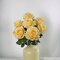 20" Yellow Rose Bush Set of 6 - Vibrant Artificial Flowers, Indoor/Outdoor Decor, Perfect for Home, Events, and Weddings - Year-Round Display, Floral Home by Artificial Flowers